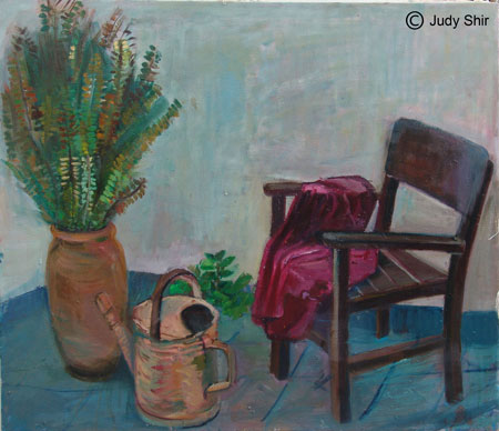 judy shir in the porch